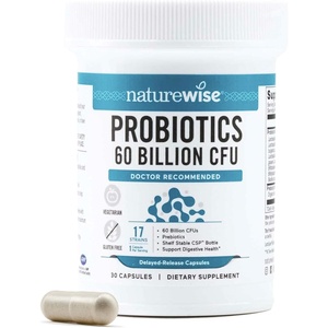 NatureWise Probiotics 70 Billion CFU – 17 Strains + Organic Prebiotics – Immune, Digestive & Gut Health Support for Women & Men – Vegetarian, Gluten-Free, Non-GMO – 30 Capsules[1-Month Supply](60 BILLION CFU)