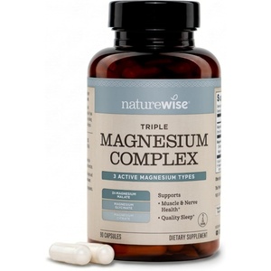NatureWise Triple Magnesium Complex – Chelated – High Absorption Magnesium Glycinate + Malate + Citrate for Muscle Nerve & Sleep Support – Vegan 90 Capsules