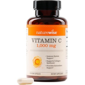 NatureWise Vitamin C 1000mg Capsules – Extra Strength Vegan Vitamin C for Daily Antioxidant & Immune Support – Non-GMO, USA Manufactured – 120 Capsules[120-Day Supply](Unflavored)